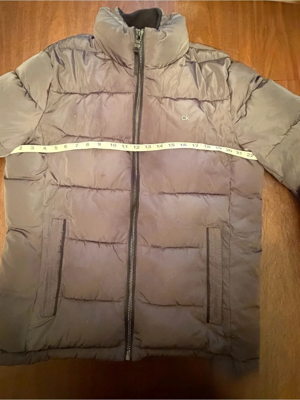 Calvin Klein Men's Dark Brown Quilted Puffer Jacket
